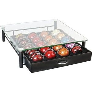 Crystal Tempered Glass Nespresso Vertuoline Storage Drawer Holder